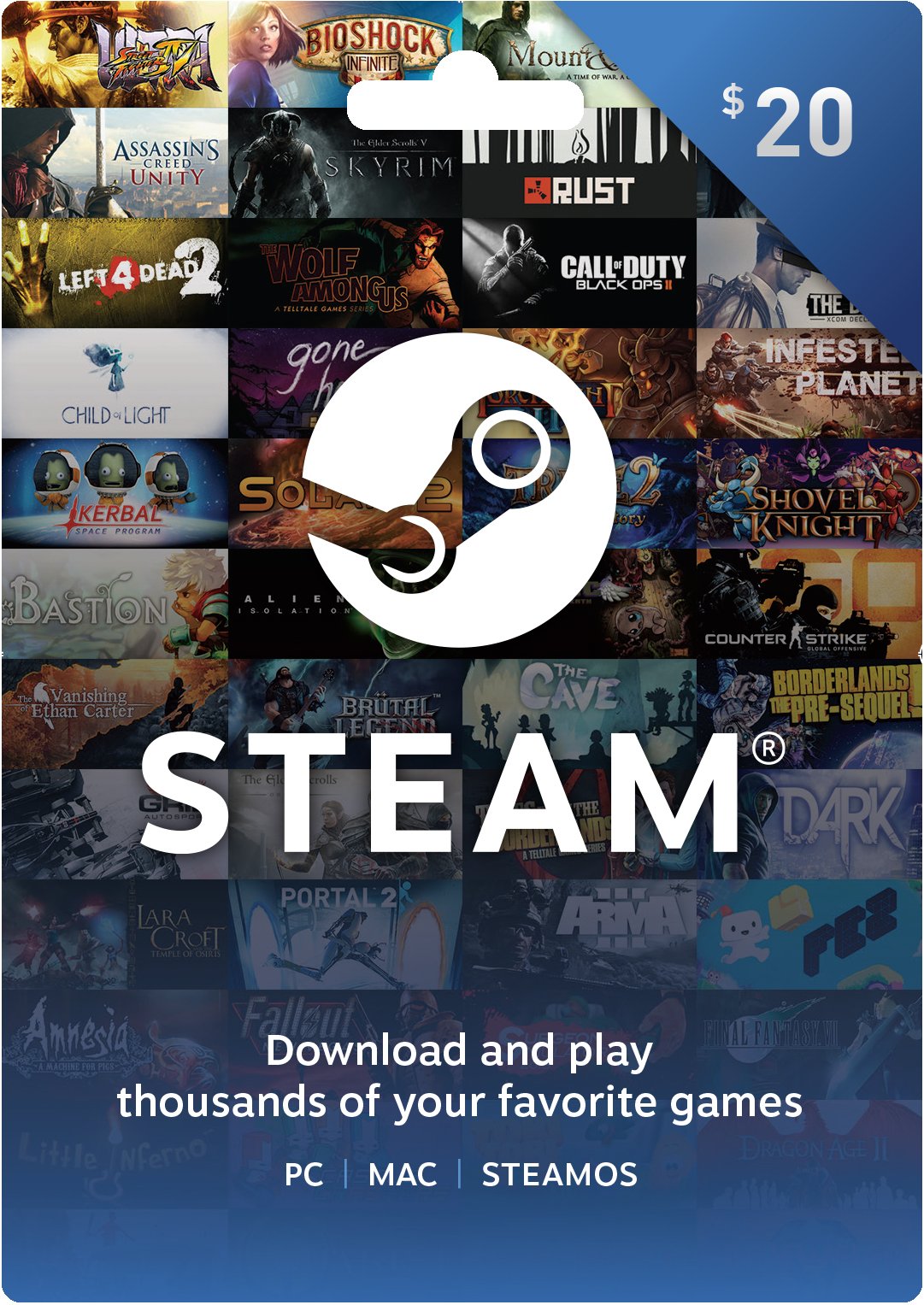 coinlog.fun: Valve Steam Gift Card - $20 : Gift Cards