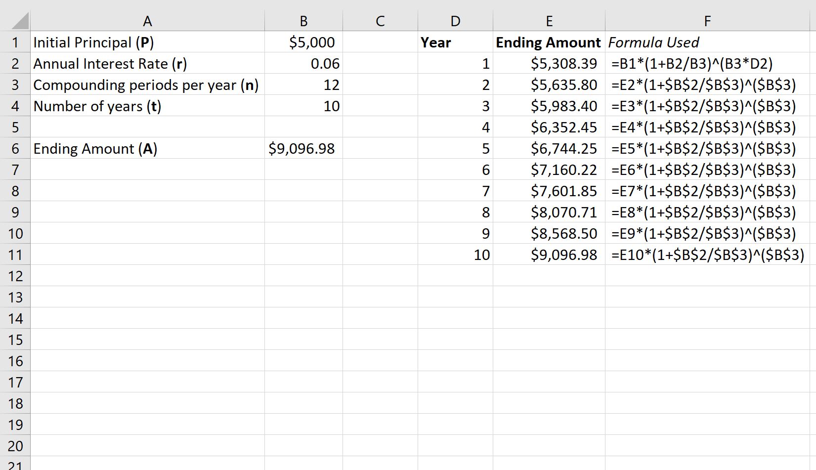 How to Calculate Compound Interest in Excel - Pryor Learning