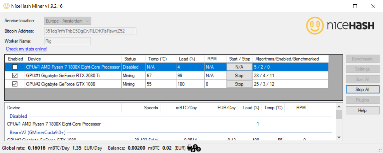 AwesomeMiner v (ASIC, GPU, CPU) Download for Windows