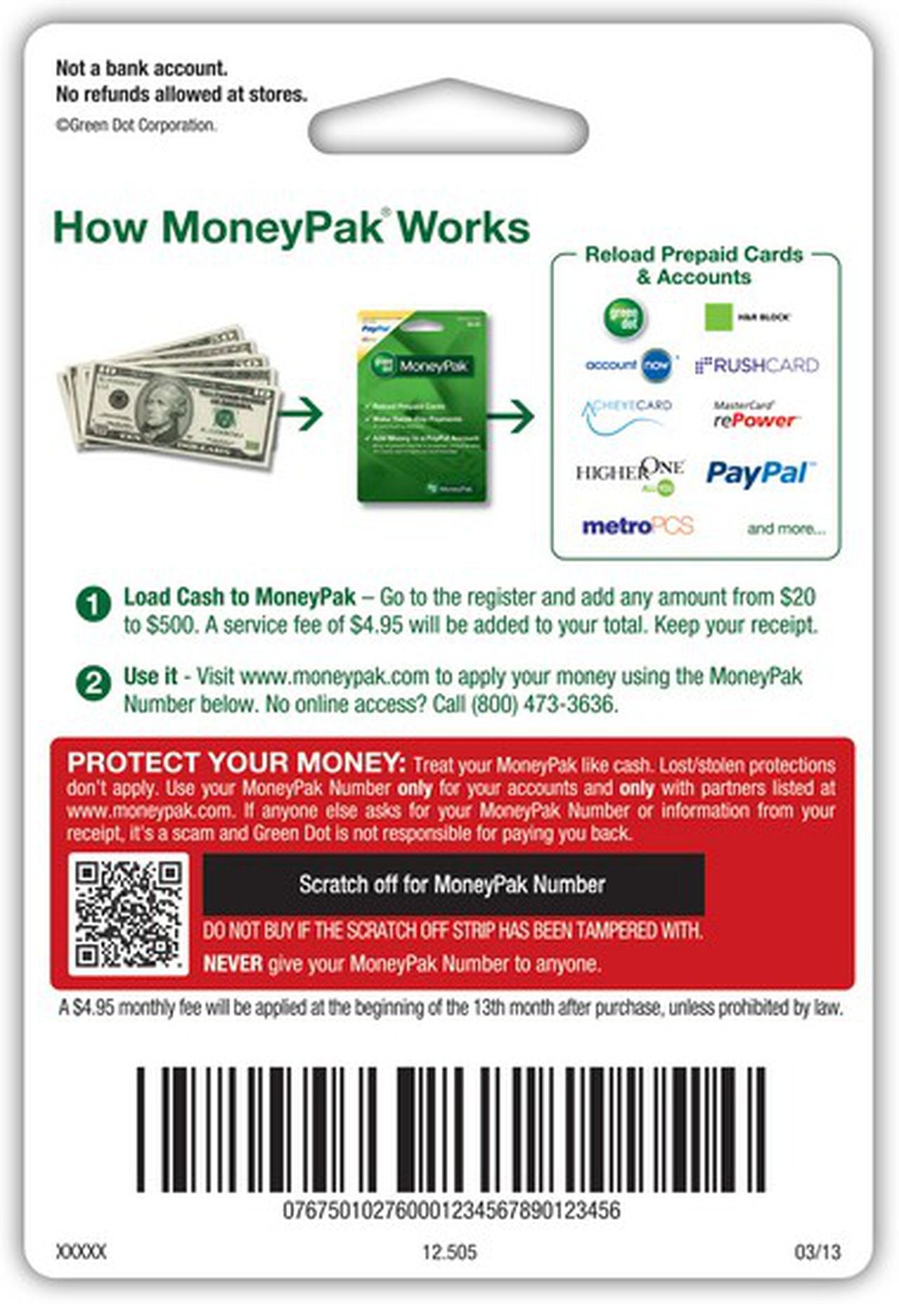 MoneyPak | Deposit Money to Any Card | Green Dot