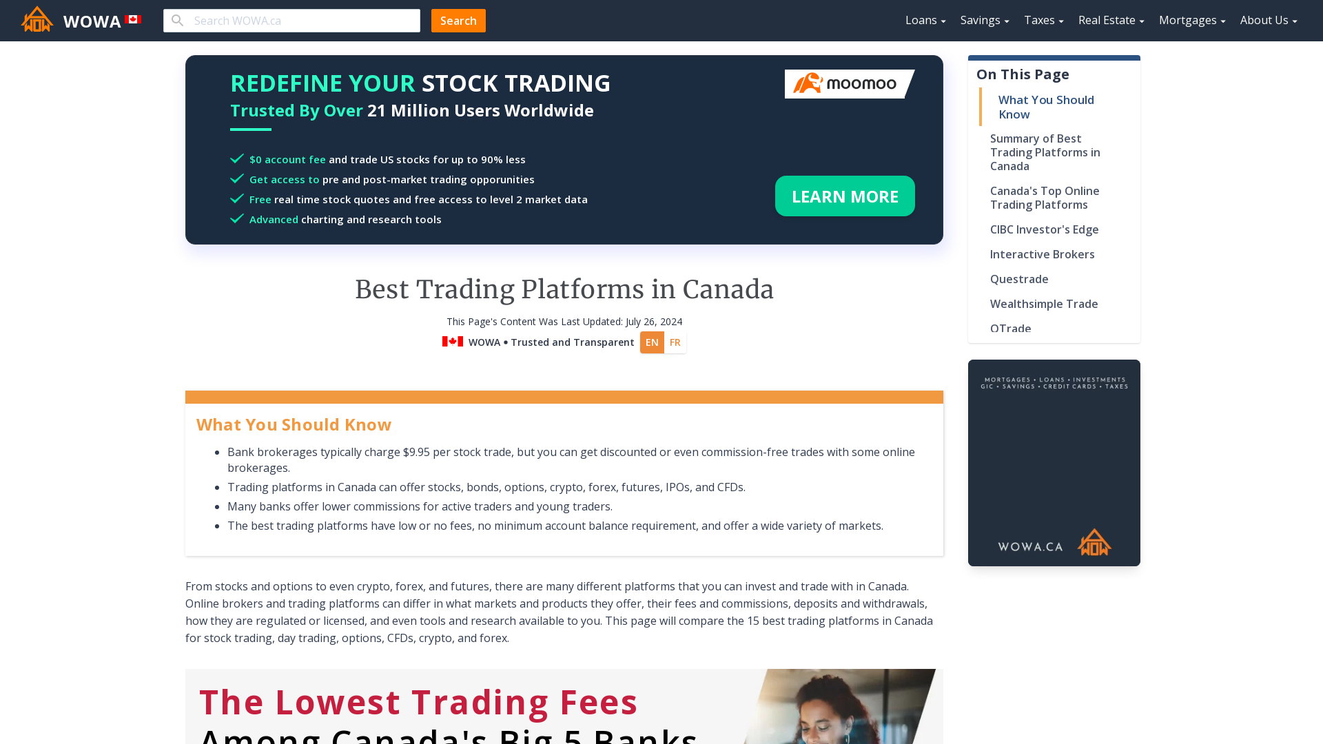 North American Trading Commissions | HSBC InvestDirect | HSBC Canada