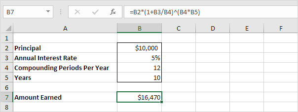 How do I calculate compound interest using Excel?