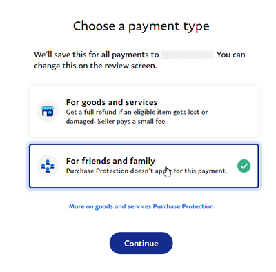 How to change goods and services to friends and fa - PayPal Community