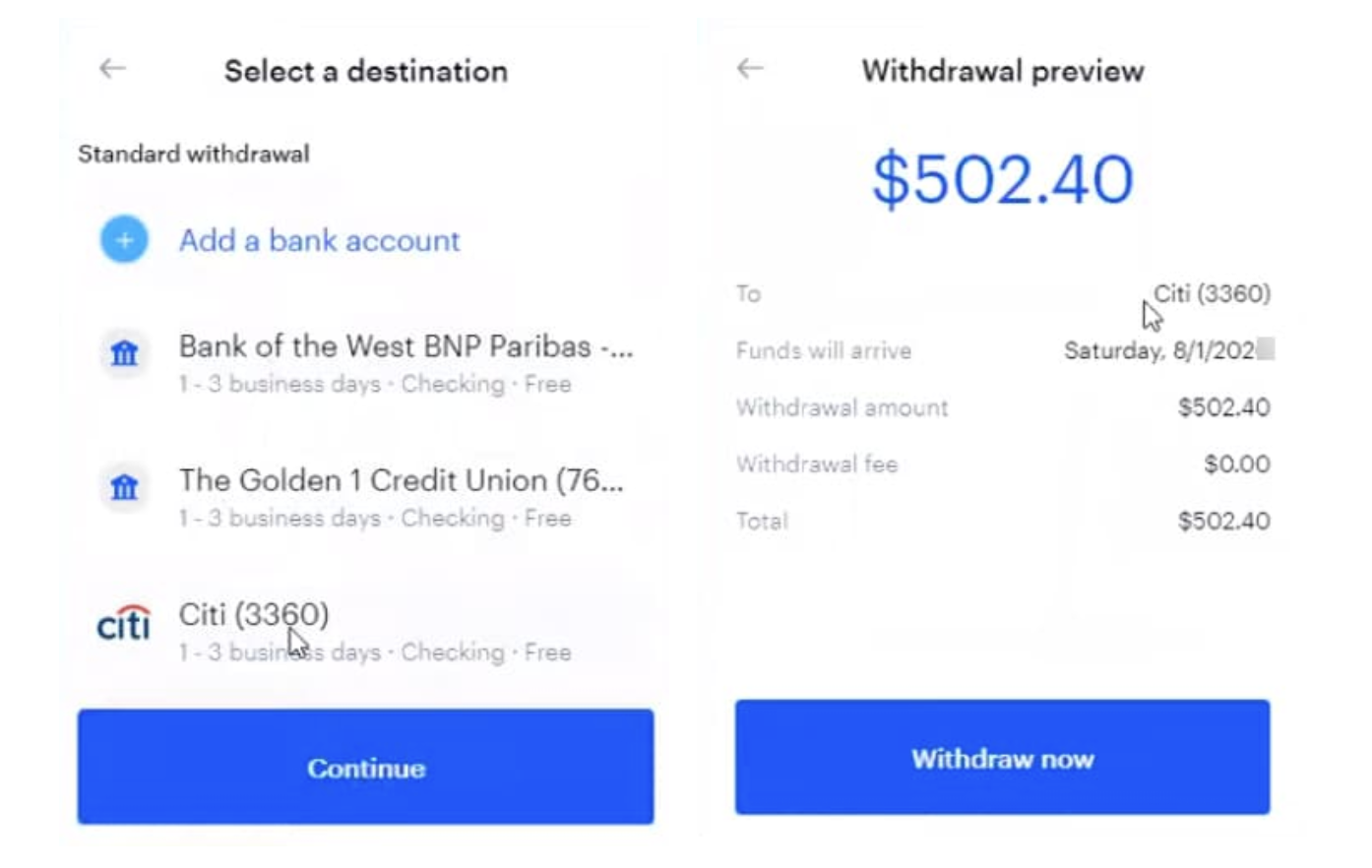 How to Withdraw Money From Coinbase