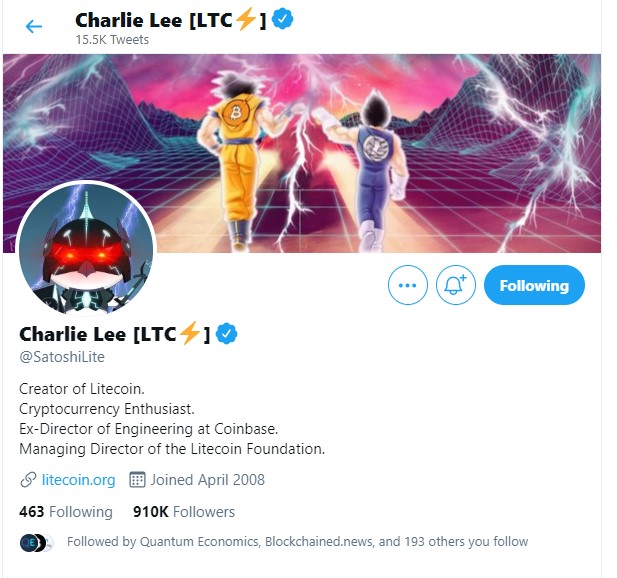 Litecoin Price Rallies Following Charlie Lee’s Twitter Tirade Against Bears - The Bitcoin News