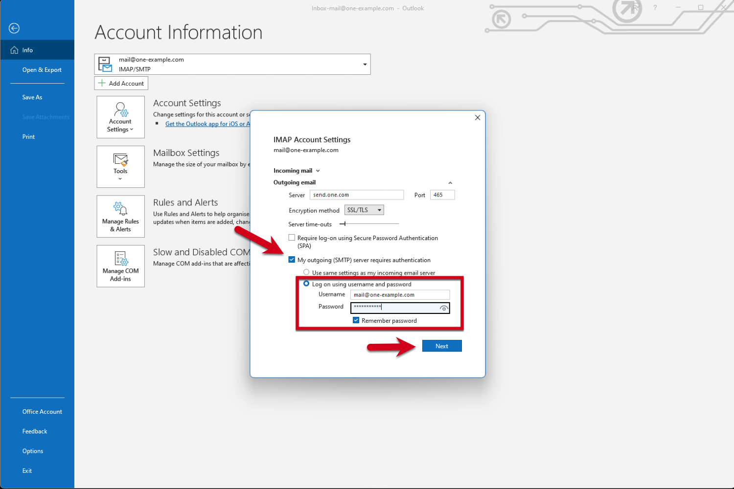 email - Can't setup Exchange account in Outlook - Server Fault