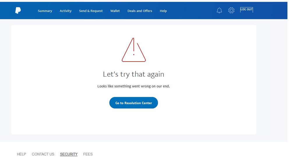 can't send crypto to a wallet get error Something - PayPal Community