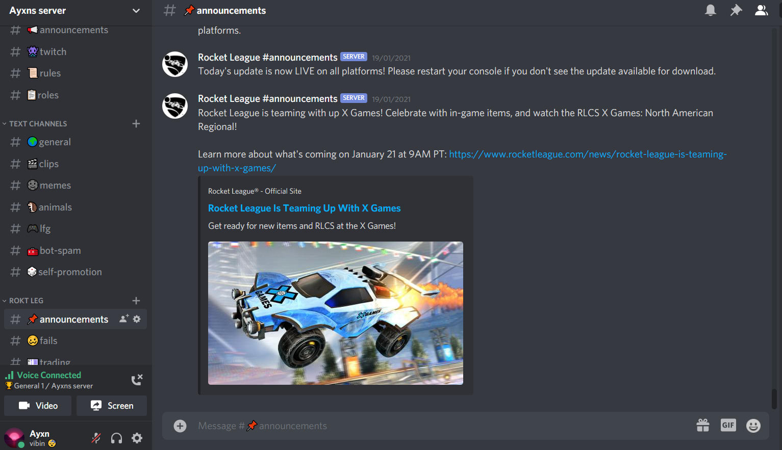 Rocket League - Trading, Giveaways - Discord Servers