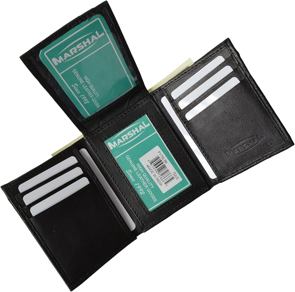 ID Stronghold | Men's RFID Wallet Trifold with Flap | RFID Blocking