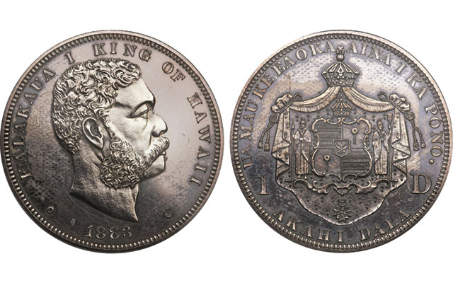 Hawaiian Dollar Silver Coin. 