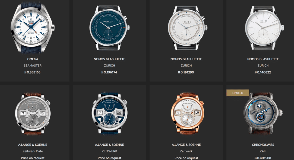 Buy Watches with Crypto