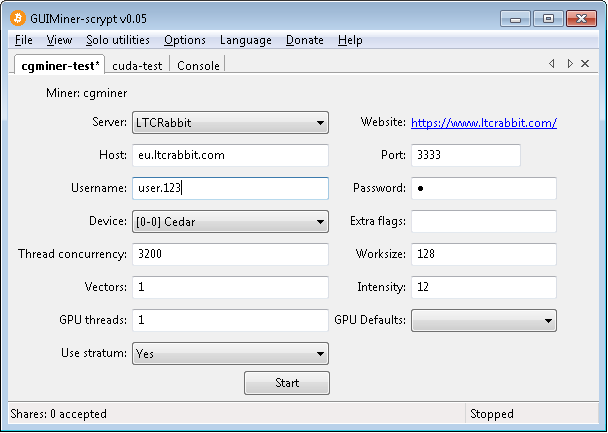 Setting up MinerControl(v) with ccMiner - EVGA Forums