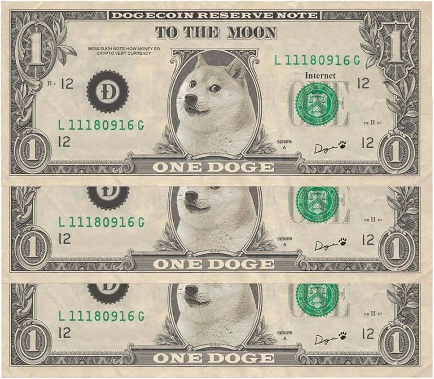 Convert 1 USD to DOGE (1 United States Dollar to Dogecoin)