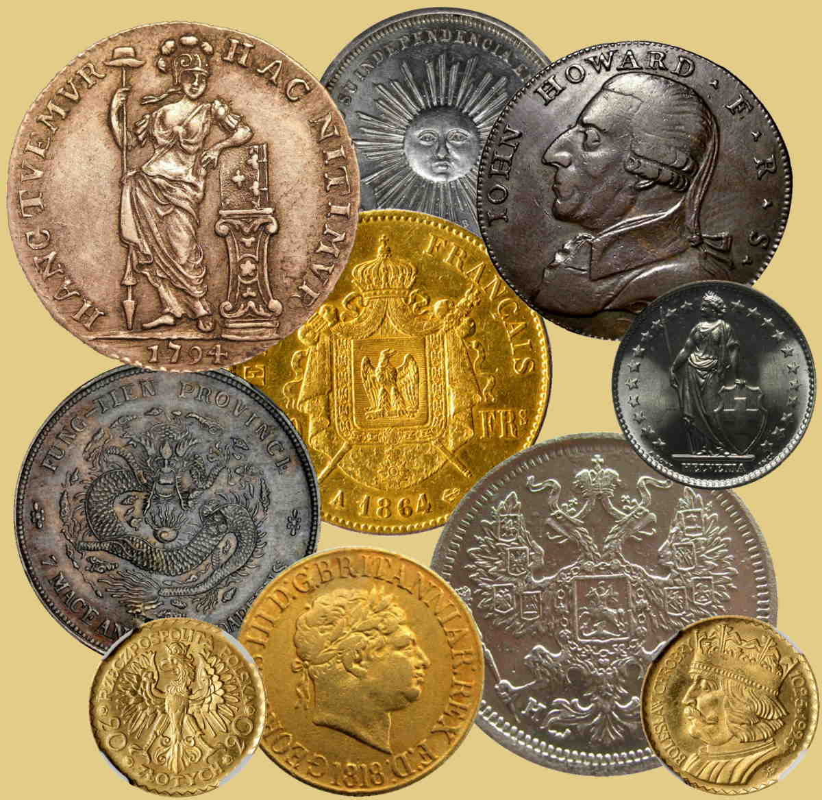 Buy Sell Appraise Foreign Coins - PGS Gold & Coin