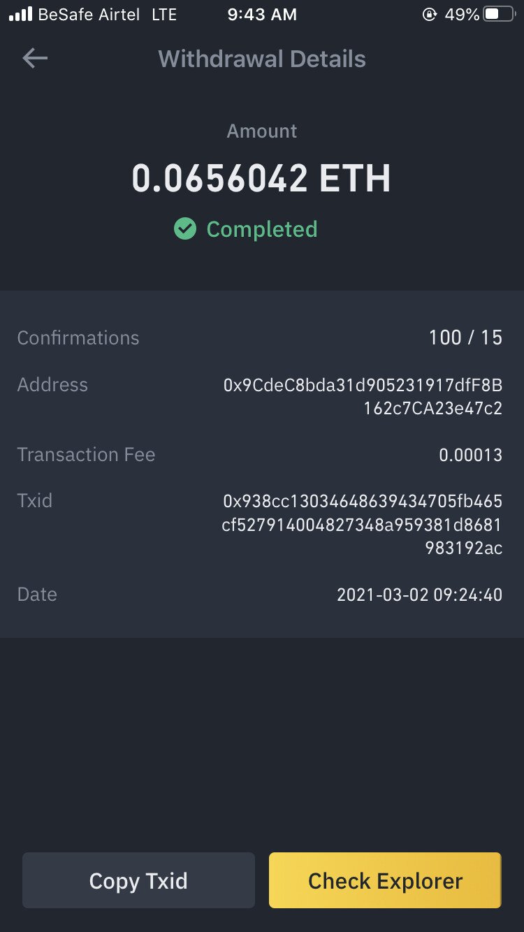 How to Transfer BNB from Trust Wallet to Binance