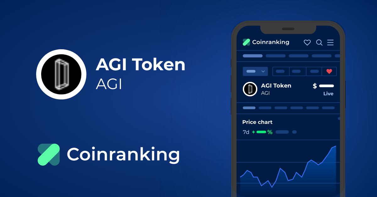 AGI (AGI) live coin price, charts, markets & liquidity