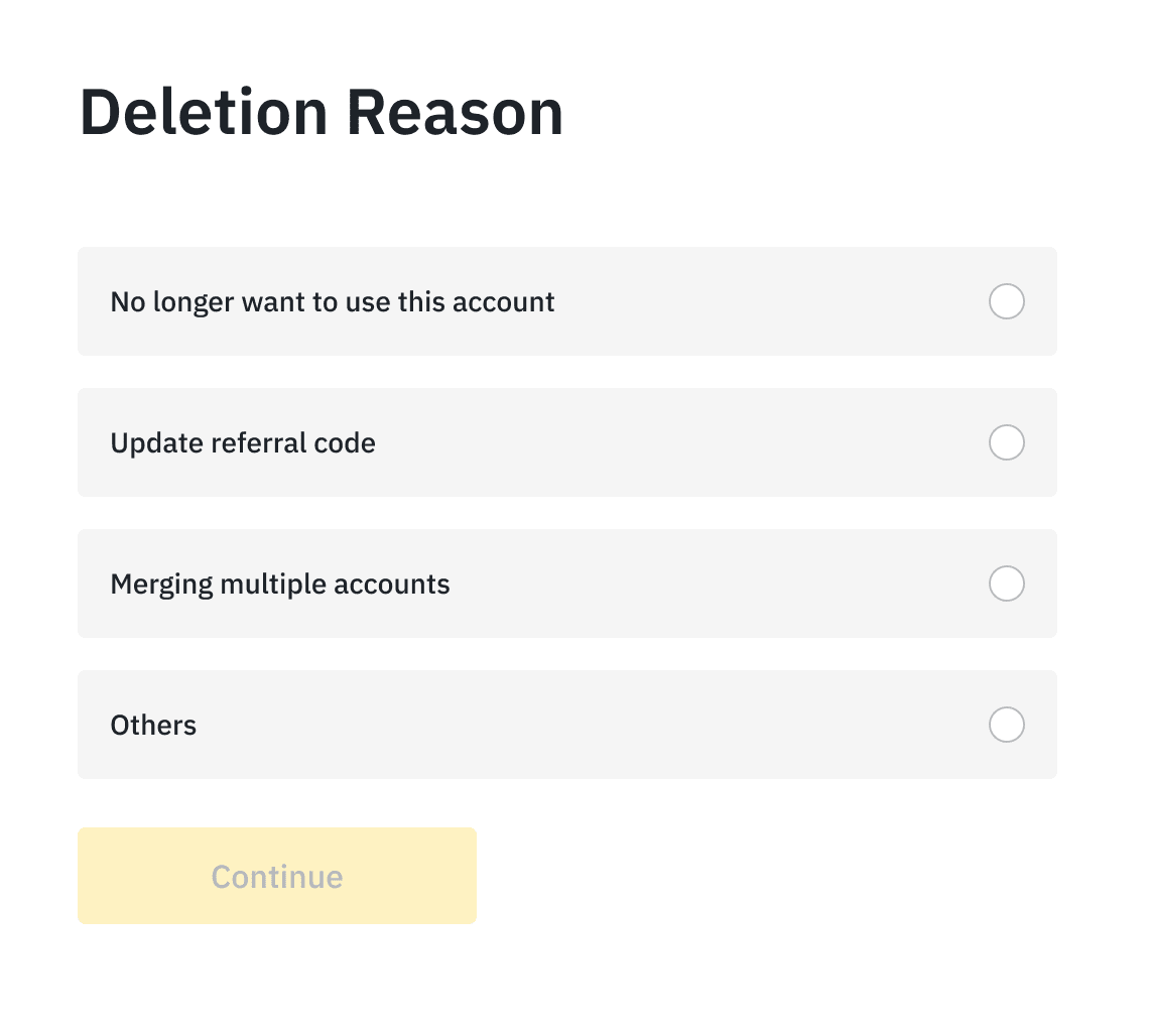 Decide Whether You Want to Inactivate or Delete Your Binance Account | Cryptoglobe