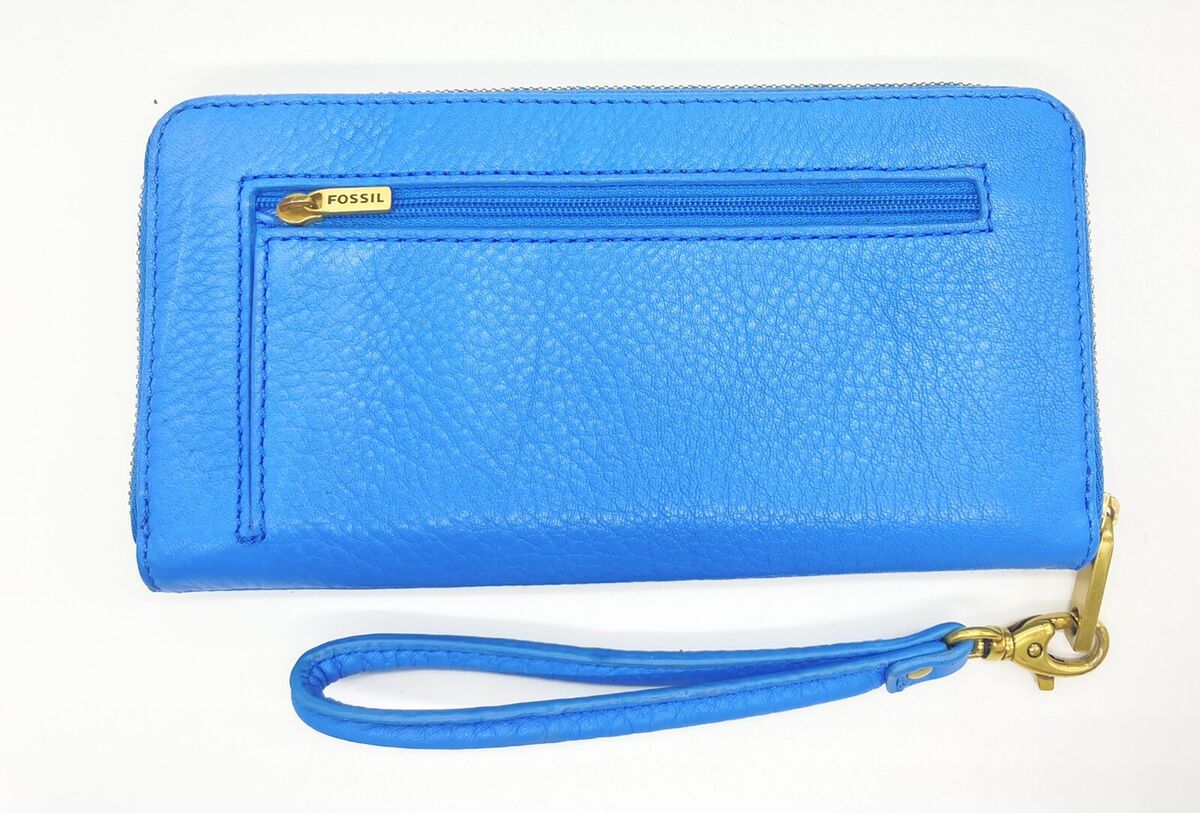 FOSSIL Wristlet Wallet blue | Wristlet wallet, Wallet, Fossil