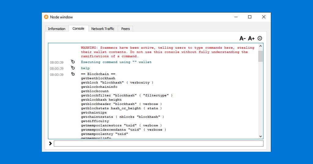 JSON-RPC commands list - Bitcoin Cash Node documentation