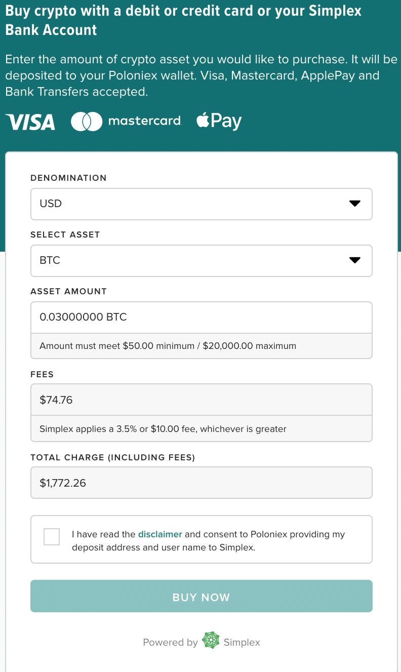 Poloniex Adds Fiat Deposits and Withdrawals, Credit Card Crypto Purchases | CoinCodex