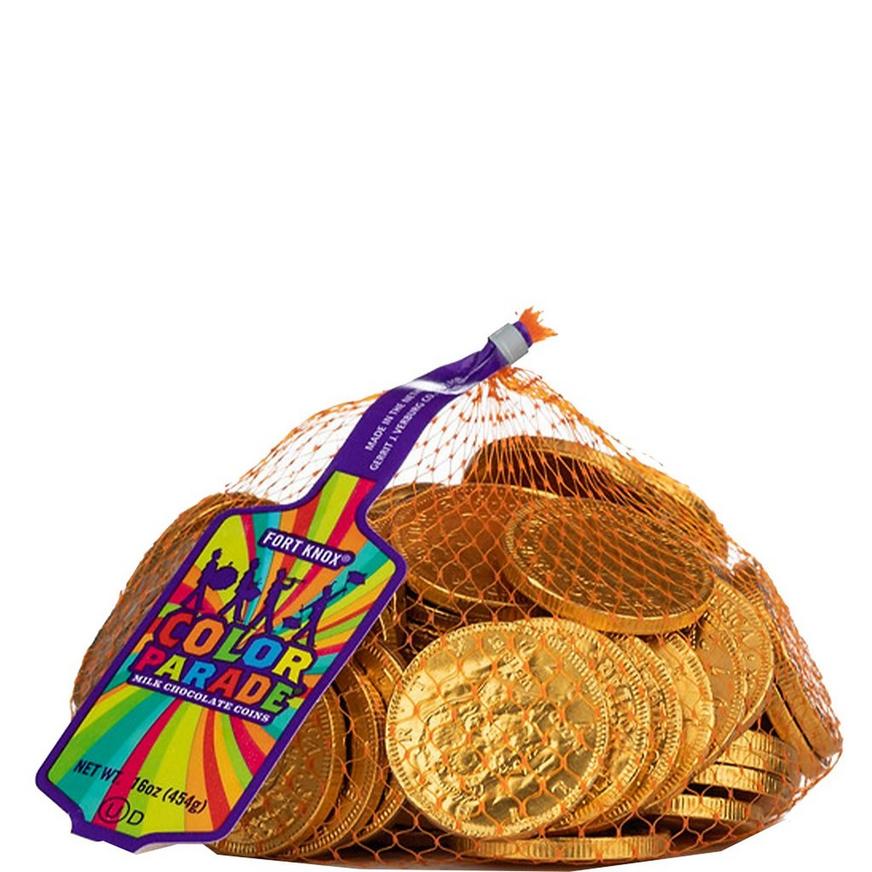 Solid Milk Chocolate Foil Wrapped Gold Coins