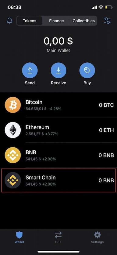 XDEFI Wallet supports BNB Smart Chain (BSC)