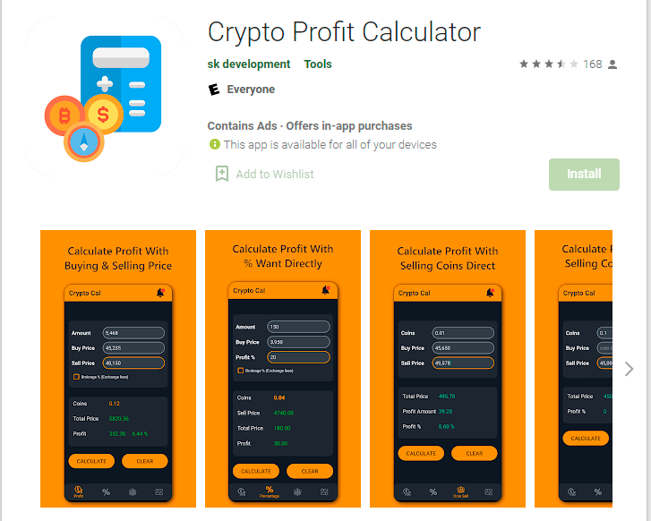 Crypto Calculator and Converter Tool