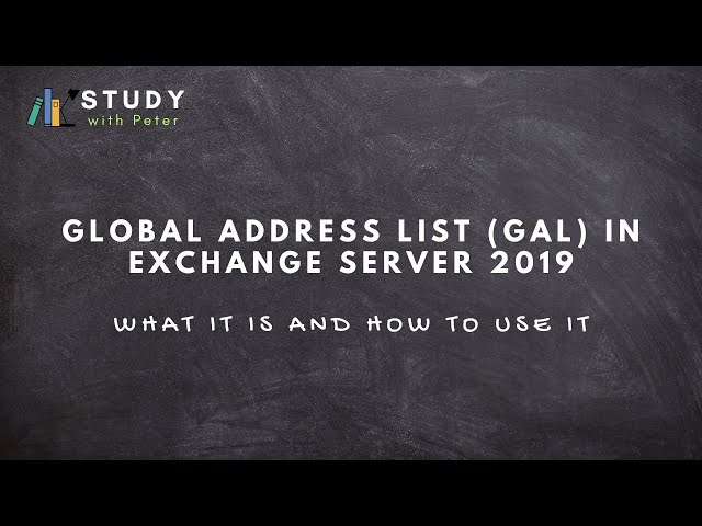 Global Address List | SmarterMail Help