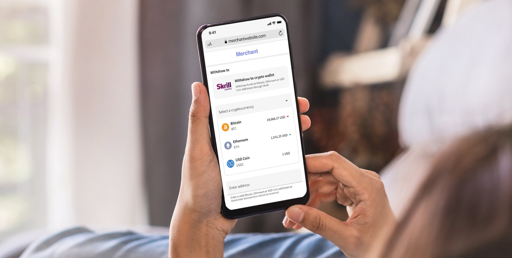 Instantly buy crypto­­currency from a trusted e-wallet | Skrill