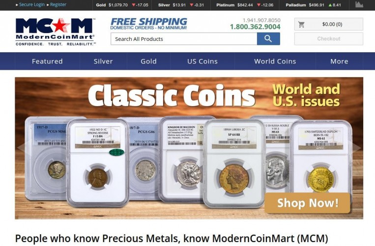 Modern Coin Mart 1 Ounce Silver Bar