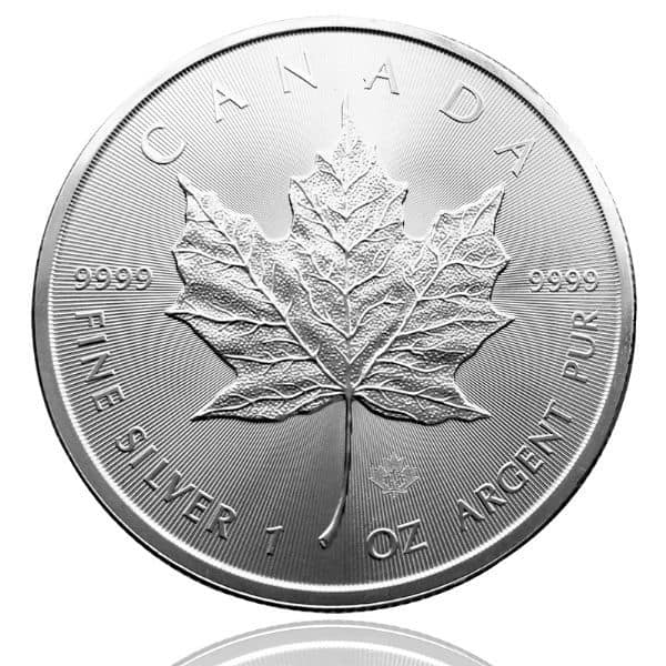 1 oz Pure Silver Maple Leaf Coin | Royal Canadian Mint | Bullion Mart