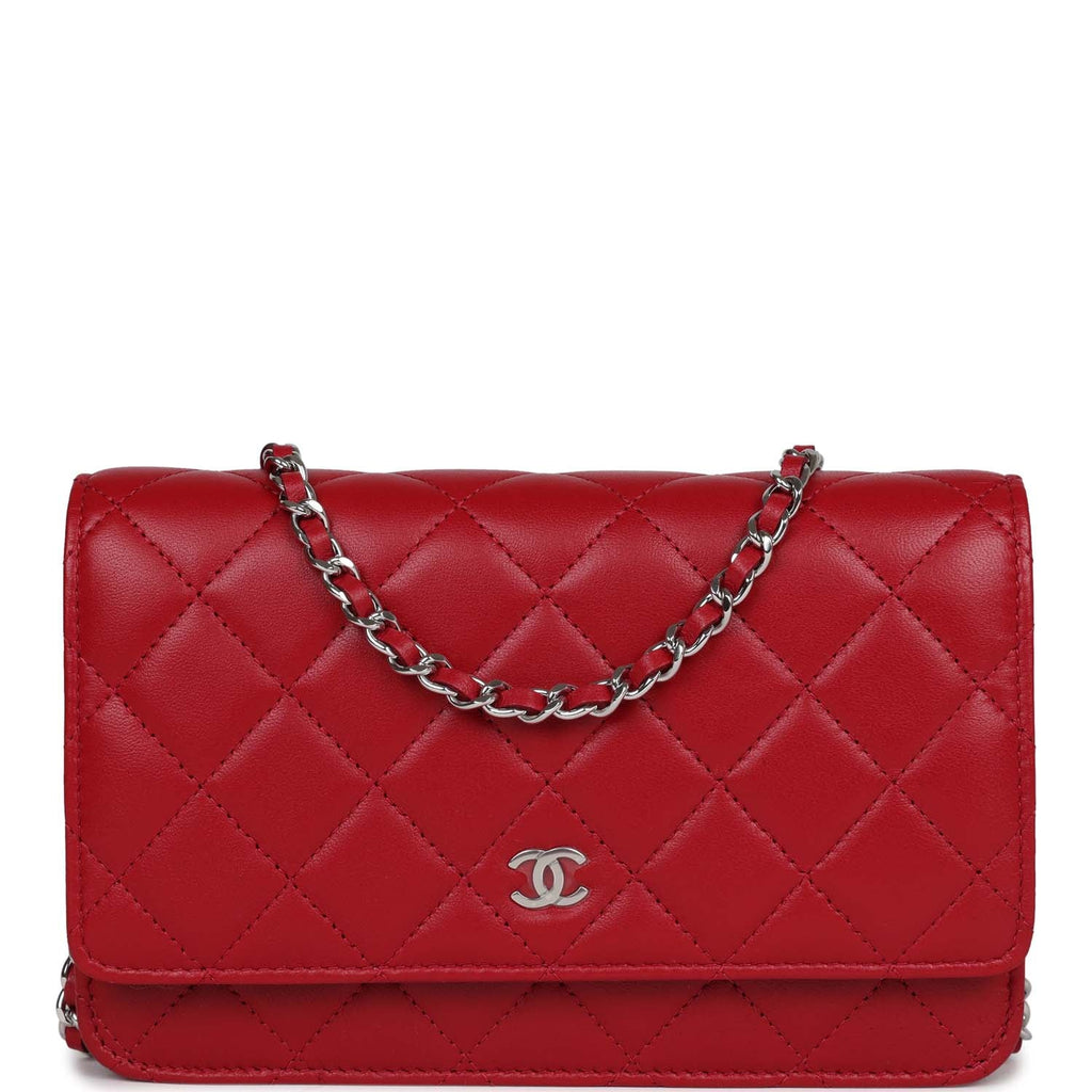 Luxury Pre-Loved Chanel Caviar Red Wallet On Chain SA | Lee Ann's Fine Jewelry | Russellville, AR