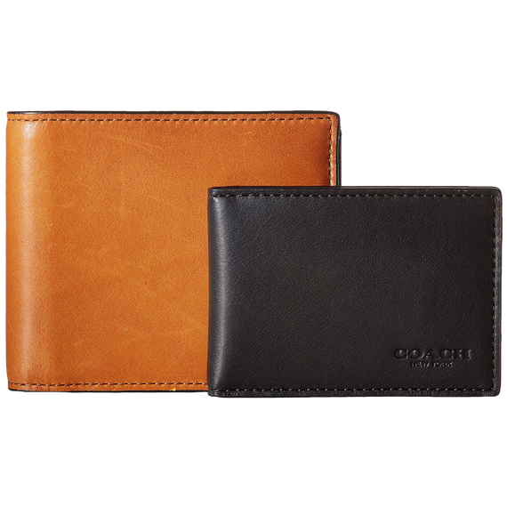 COACH®: Mlb Compact Id Wallet In Sport Calf Leather