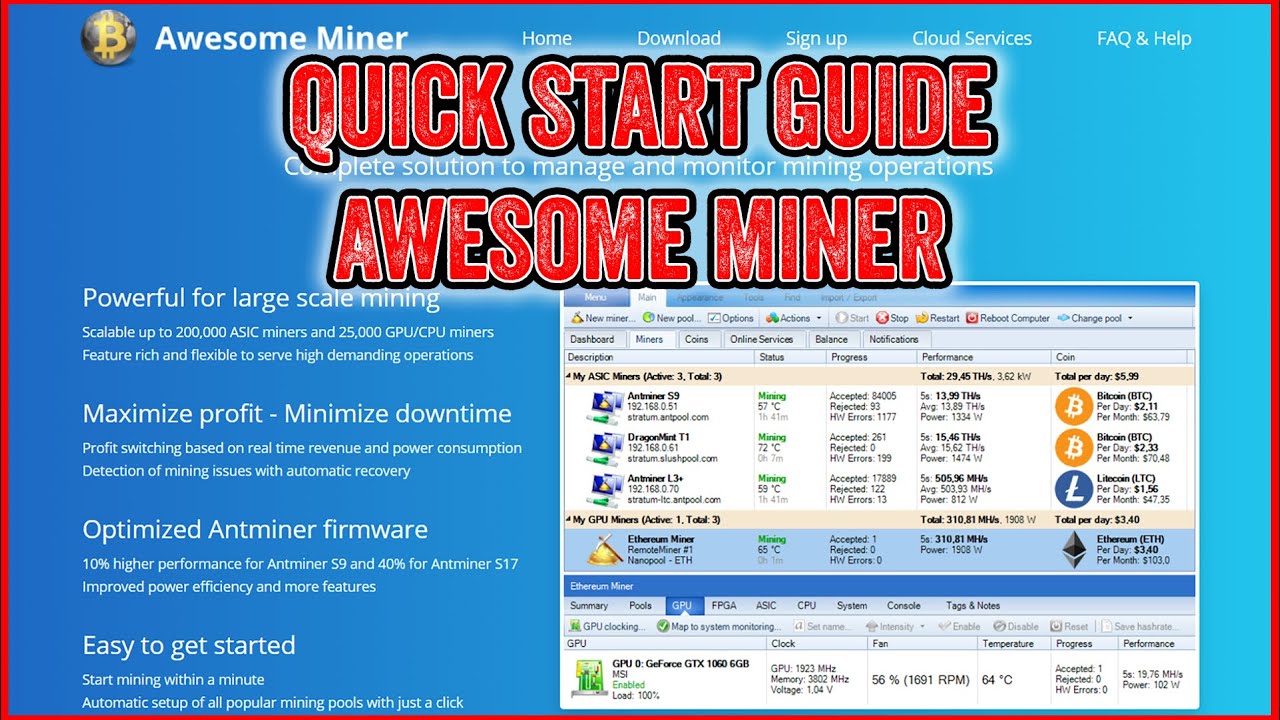 AwesomeMiner (ASIC/GPU/CPU): Download Crack for Windows