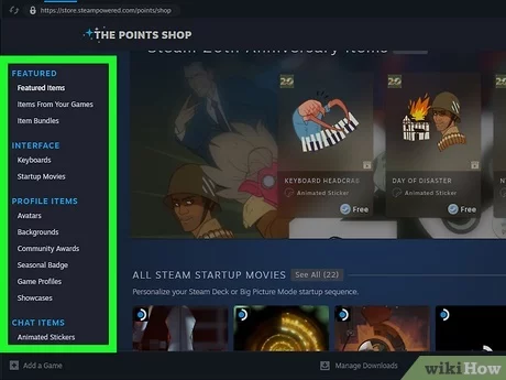 Steam Points Shop