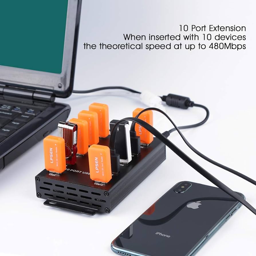 7-Port USB Hub with 6-Pin PCIe Port and Barrel Plug - coinlog.fun