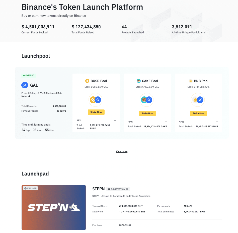 Binance - IEO Platform, Projects, Fundraising. | coinlog.fun