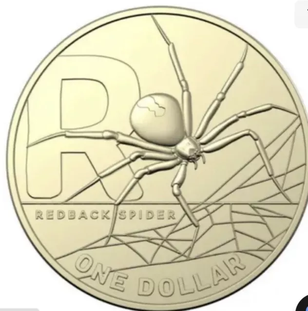 One Dollar R - Redback Spider, Coin from Australia - Online Coin Club