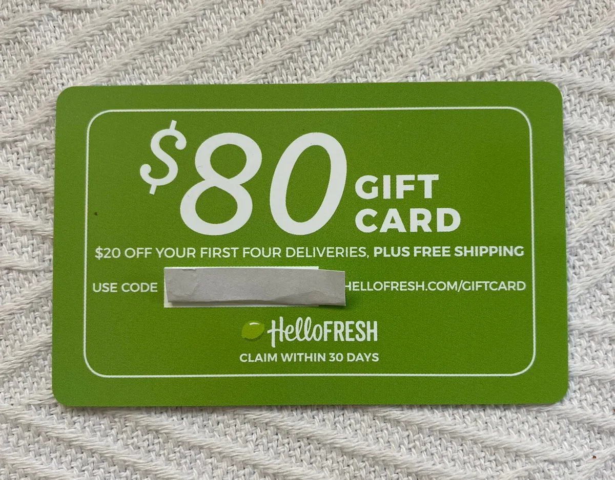 Buy a HelloFresh gift card | SBB