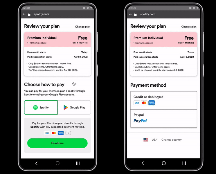 Google Gives In to Spotify on Payment Choice