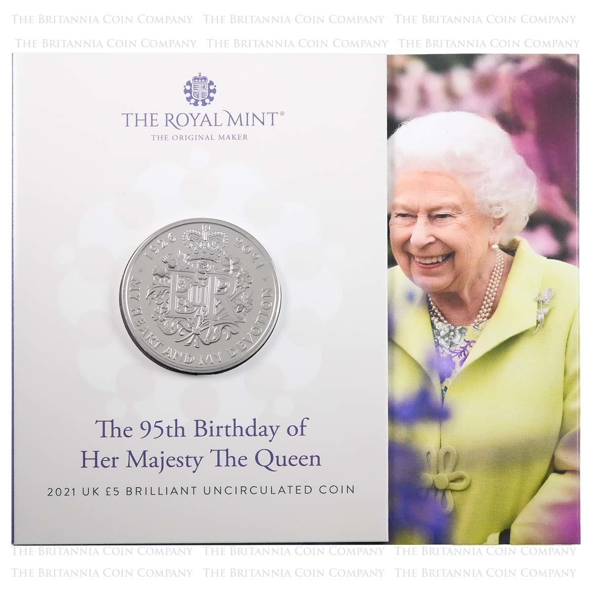 BU Queen's 95th Birthday £5 Original Folder