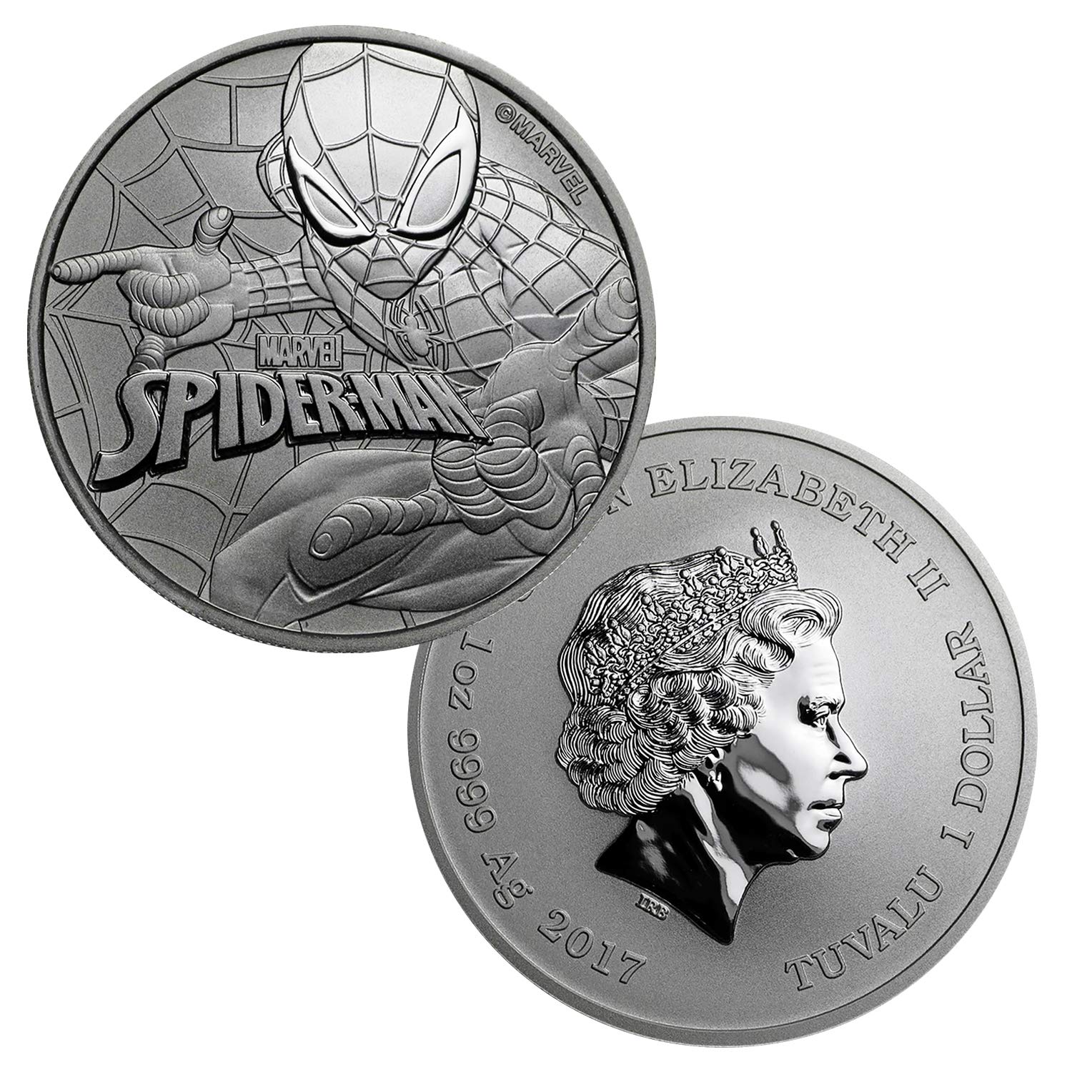 2 Ounce Marvel Series Spider-Man Icon Fine Silver Coin (Gift Set)