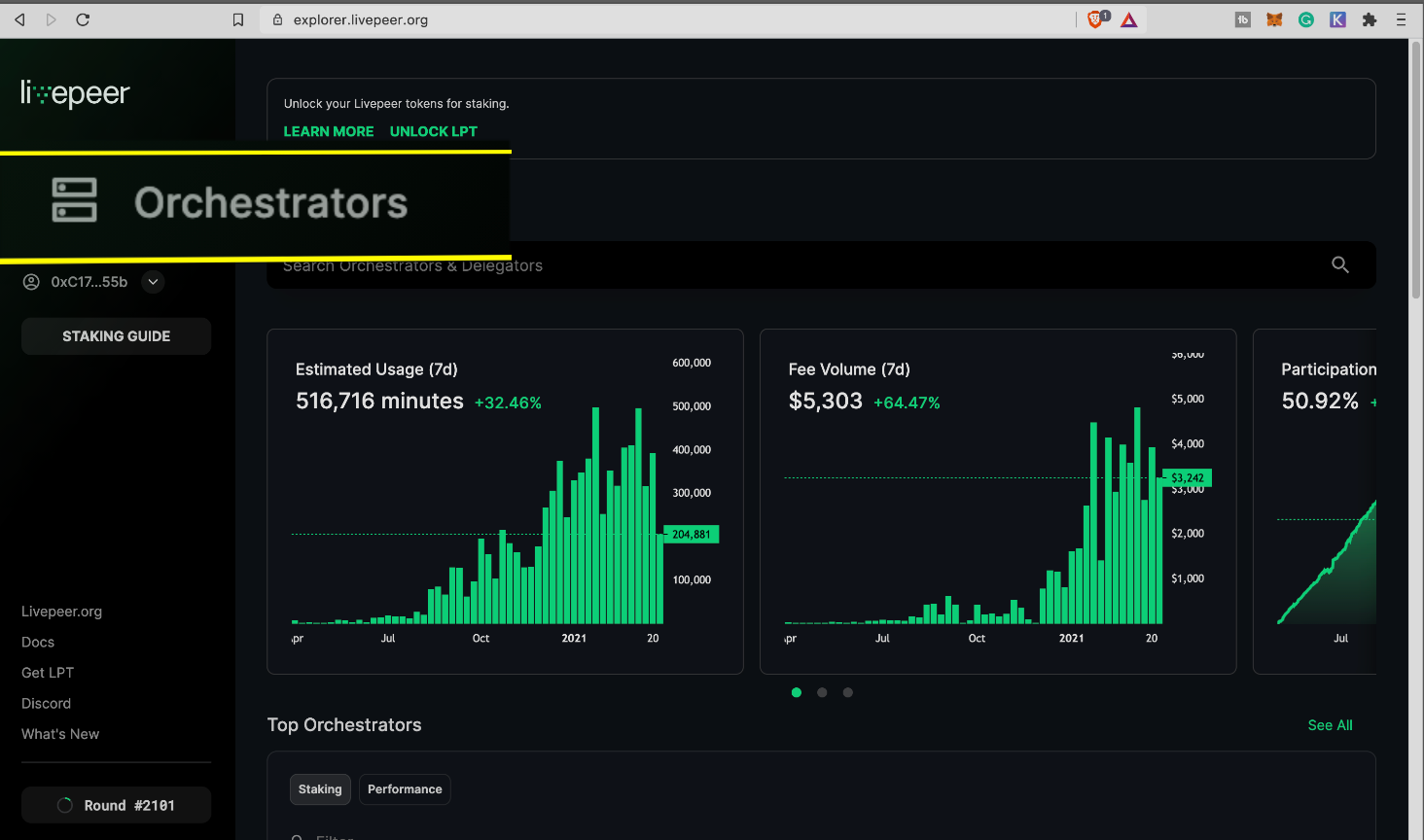 Livepeer (LPT) Staking at % - coinlog.fun