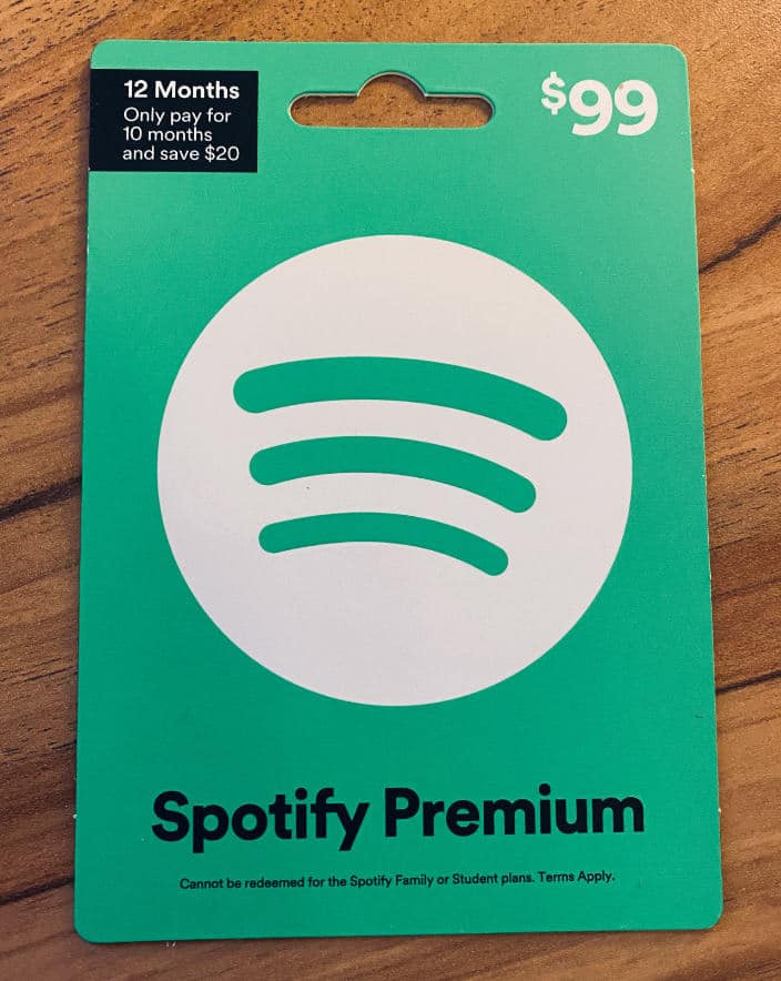 Can I Pay Spotify Premium With ITunes Card?