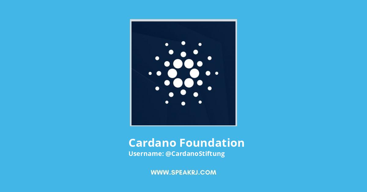 Cardano Foundation Twitter Followers Statistics / Analytics - SPEAKRJ Stats