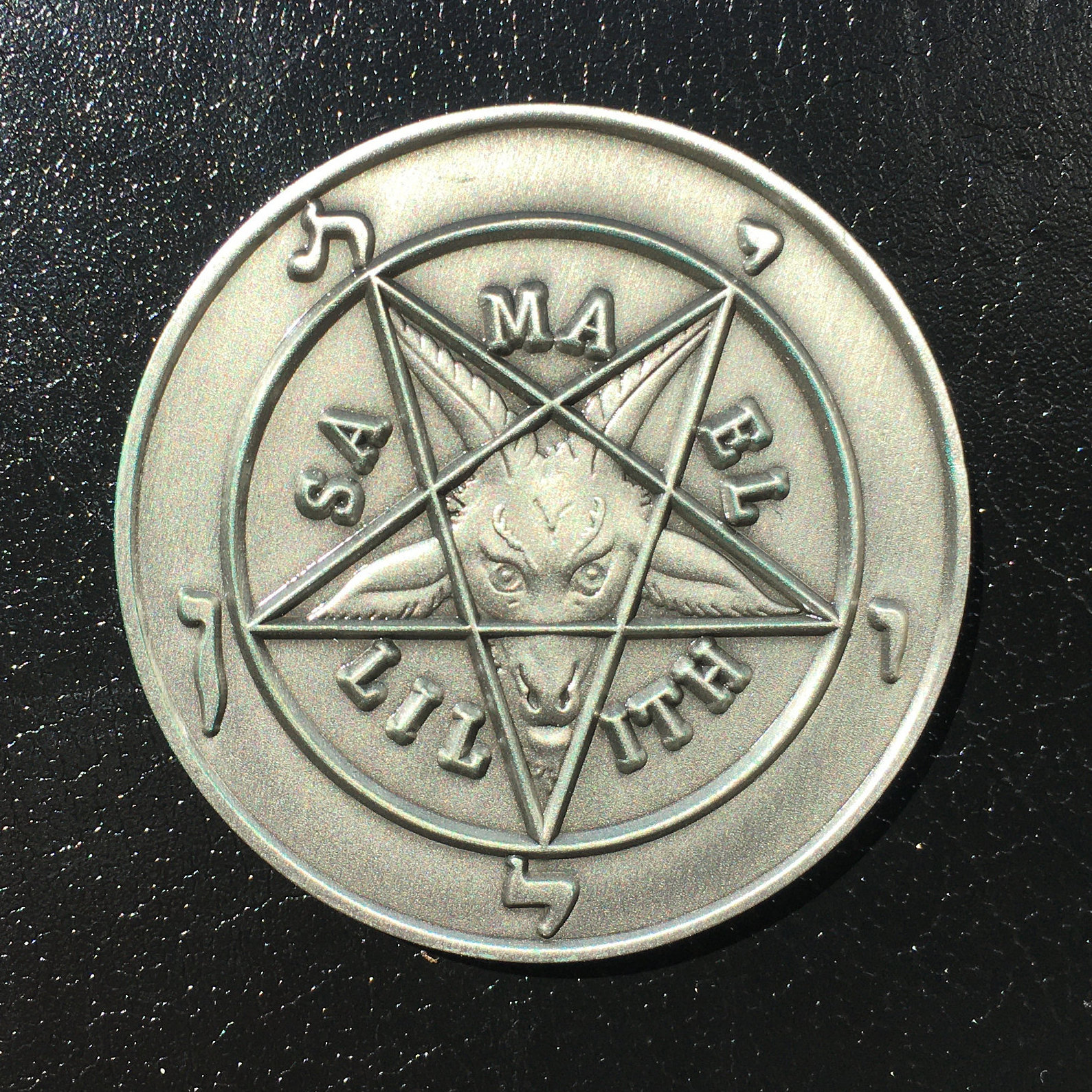 Old Silver Hobo Satan Devil Coin – Metal Field Shop