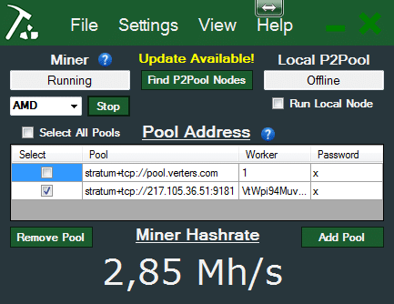 Mining Vertcoin (VTC) on AMD RX XT - coinlog.fun