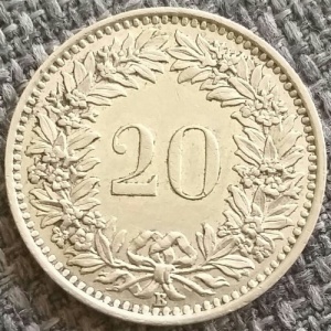 20 rappen , Switzerland - Coin value - coinlog.fun