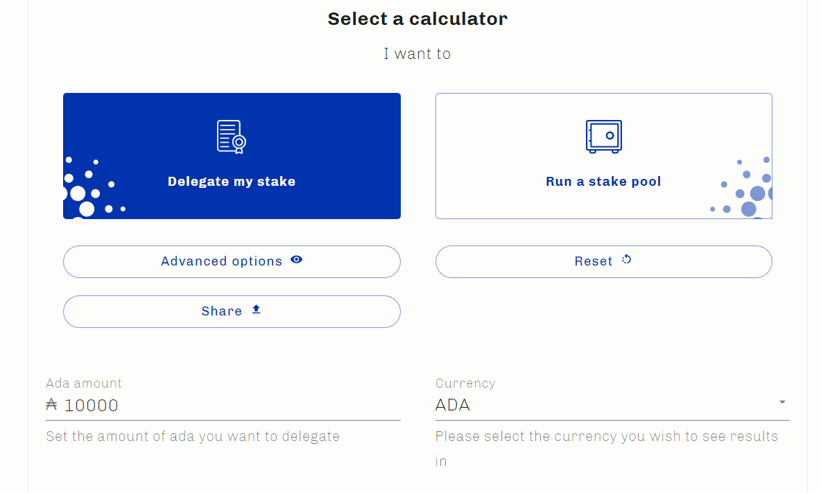 ADA the Dog (ADA) Staking Rewards Calculator