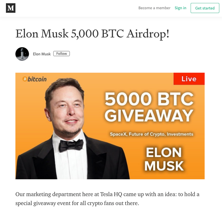 TikTok flooded by 'Elon Musk' cryptocurrency giveaway scams